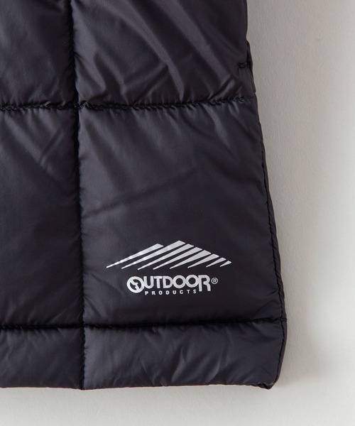 OUTDOOR PRODUCTS APPAREL(アウトドアプロダクツアパレル)の「ダウン半纏(はんてん) 撥水透湿700フィルパワー(ダウンジャケット/コート・メンズ・ブラック/チャコールグレー・MEDIUM/LARGE/X-LARGE)」の4枚目の写真