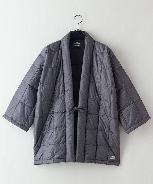 OUTDOOR PRODUCTS APPAREL(アウトドアプロダクツアパレル)の「ダウン半纏(はんてん) 撥水透湿700フィルパワー(ダウンジャケット/コート・メンズ・ブラック/チャコールグレー・MEDIUM/LARGE/X-LARGE)」の10枚目の写真