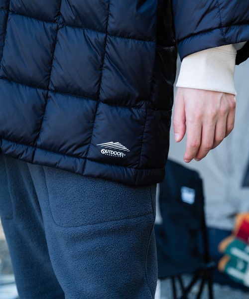 OUTDOOR PRODUCTS APPAREL(アウトドアプロダクツアパレル)の「ダウン半纏(はんてん) 撥水透湿700フィルパワー(ダウンジャケット/コート・メンズ・ブラック/チャコールグレー・MEDIUM/LARGE/X-LARGE)」の19枚目の写真