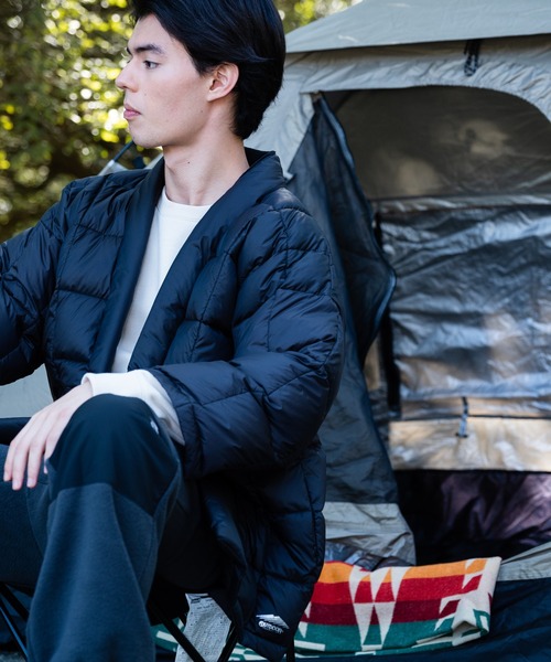 OUTDOOR PRODUCTS APPAREL(アウトドアプロダクツアパレル)の「ダウン半纏(はんてん) 撥水透湿700フィルパワー(ダウンジャケット/コート・メンズ・ブラック/チャコールグレー・MEDIUM/LARGE/X-LARGE)」の22枚目の写真