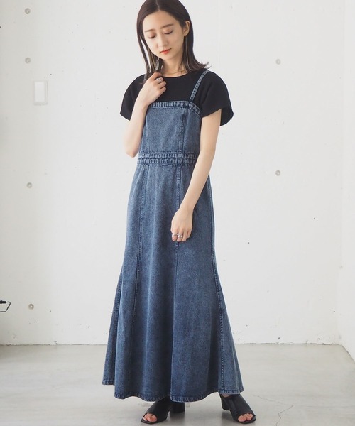 tiptop（ティップトップ）の「[新色登場]マーメイドジャンパースカート（ワンピース・レディース・ブラック/ブルー/アイボリー/ブラック系その他/ブラック系その他2/ブラック系その他3・FREE）」の17枚目の写真