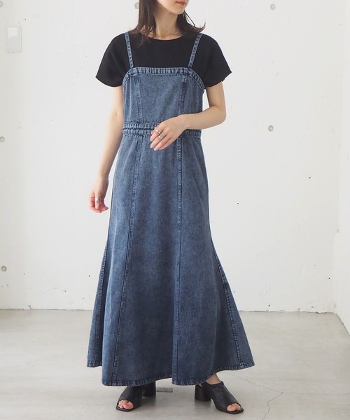 tiptop（ティップトップ）の「[新色登場]マーメイドジャンパースカート（ワンピース・レディース・ブラック/ブルー/アイボリー/ブラック系その他/ブラック系その他2/ブラック系その他3・FREE）」の18枚目の写真