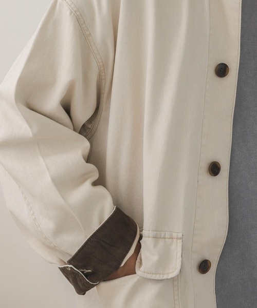 SENSE OF PLACE by URBAN RESEARCH（センスオブプレイスバイアーバンリサーチ）の「『セットアップ対応』デニムカバーオール（カバーオール・メンズ・ブラック/アイボリー・MEDIUM/LARGE）」の22枚目の写真