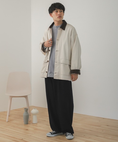 SENSE OF PLACE by URBAN RESEARCH（センスオブプレイスバイアーバンリサーチ）の「『セットアップ対応』デニムカバーオール（カバーオール・メンズ・ブラック/アイボリー・MEDIUM/LARGE）」の15枚目の写真