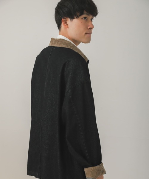 SENSE OF PLACE by URBAN RESEARCH（センスオブプレイスバイアーバンリサーチ）の「『セットアップ対応』デニムカバーオール（カバーオール・メンズ・ブラック/アイボリー・MEDIUM/LARGE）」の18枚目の写真