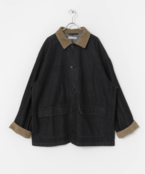 SENSE OF PLACE by URBAN RESEARCH（センスオブプレイスバイアーバンリサーチ）の「『セットアップ対応』デニムカバーオール（カバーオール・メンズ・ブラック/アイボリー・MEDIUM/LARGE）」の16枚目の写真