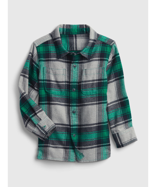 GAP（ギャップ）の「フランネルシャツ (幼児)（シャツ/ブラウス・キッズ・グリーン・12-18 M/3 YRS/18-24M/2-3 YRS/5 YRS/4-5 YRS）」の2枚目の写真