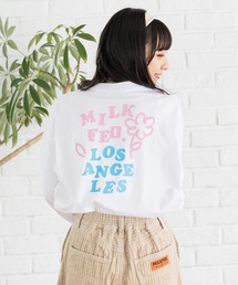 MILKFED. | LS TEE DOODLE FLOWER(Tシャツ/カットソー)