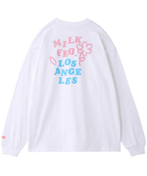 MILKFED.(ミルクフェド)の「LS TEE DOODLE FLOWER(Tシャツ/カットソー・レディース・ブラック/オフホワイト/ネイビー/ホワイト・ONE SIZE)」の9枚目の写真