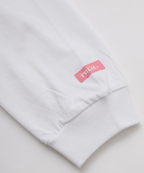 MILKFED.(ミルクフェド)の「LS TEE DOODLE FLOWER(Tシャツ/カットソー・レディース・ブラック/オフホワイト/ネイビー/ホワイト・ONE SIZE)」の8枚目の写真