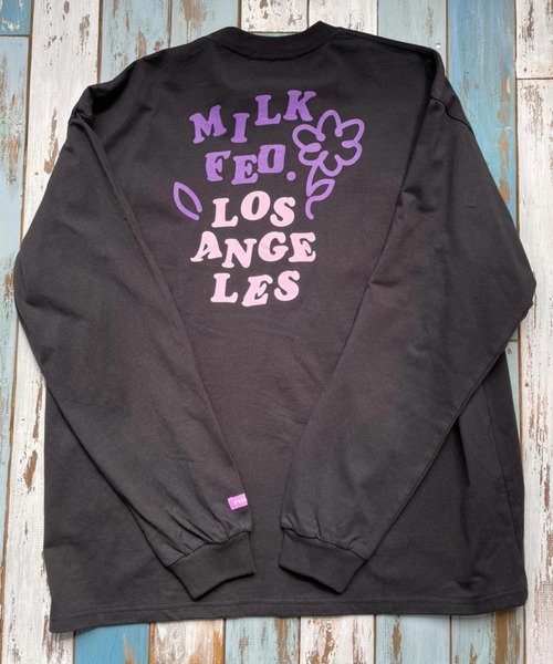 MILKFED.(ミルクフェド)の「LS TEE DOODLE FLOWER(Tシャツ/カットソー・レディース・ブラック/オフホワイト/ネイビー/ホワイト・ONE SIZE)」の21枚目の写真