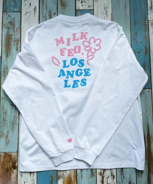 MILKFED.(ミルクフェド)の「LS TEE DOODLE FLOWER(Tシャツ/カットソー・レディース・ブラック/オフホワイト/ネイビー/ホワイト・ONE SIZE)」の22枚目の写真