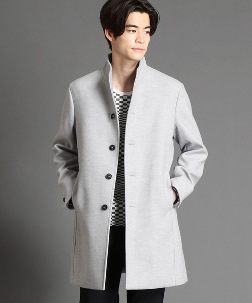 NICOLE CLUB FOR MEN（ニコルクラブフォーメン）の「【21年モデル】ウールライク　スタンドコート（その他アウター・メンズ・その他1/ライトグレー/ベージュ/その他2/ブラック・X-LARGE/XX-LARGE/MEDIUM/LARGE）」の3枚目の写真