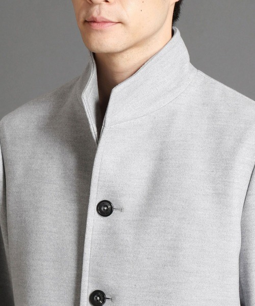 NICOLE CLUB FOR MEN（ニコルクラブフォーメン）の「【21年モデル】ウールライク　スタンドコート（その他アウター・メンズ・その他1/ライトグレー/ベージュ/その他2/ブラック・X-LARGE/XX-LARGE/MEDIUM/LARGE）」の8枚目の写真