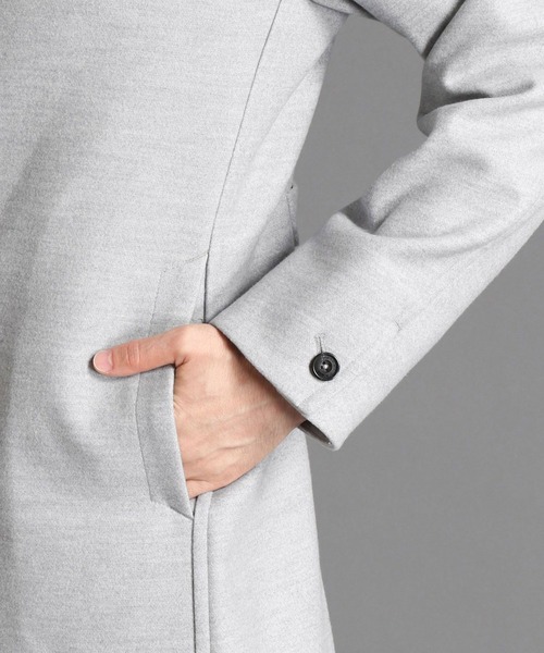 NICOLE CLUB FOR MEN（ニコルクラブフォーメン）の「【21年モデル】ウールライク　スタンドコート（その他アウター・メンズ・その他1/ライトグレー/ベージュ/その他2/ブラック・X-LARGE/XX-LARGE/MEDIUM/LARGE）」の9枚目の写真