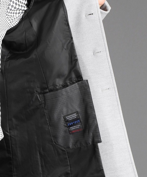 NICOLE CLUB FOR MEN（ニコルクラブフォーメン）の「【21年モデル】ウールライク　スタンドコート（その他アウター・メンズ・その他1/ライトグレー/ベージュ/その他2/ブラック・X-LARGE/XX-LARGE/MEDIUM/LARGE）」の12枚目の写真