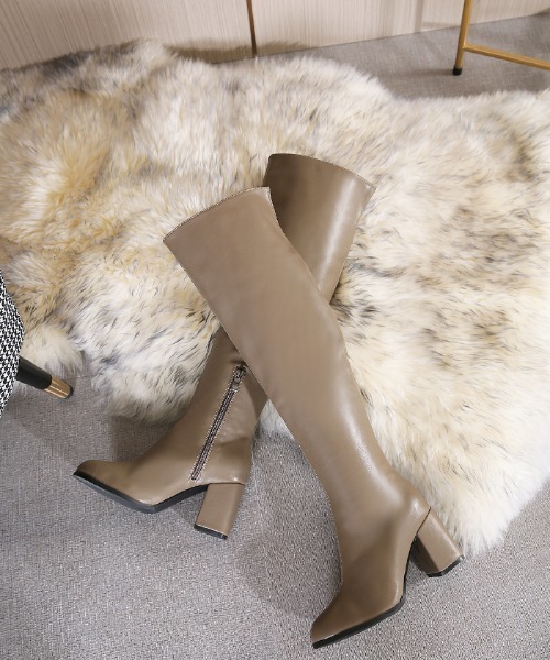 Futier land（フューティアランド）の「2wayストレートニーハイブーツ（ブーツ・レディース・ブラック/モカ・36/37/38/39/40）」の13枚目の写真