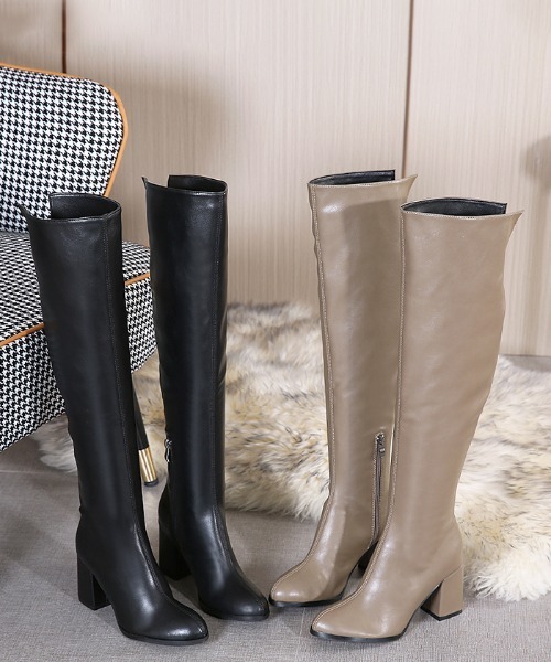 Futier land（フューティアランド）の「2wayストレートニーハイブーツ（ブーツ・レディース・ブラック/モカ・36/37/38/39/40）」の7枚目の写真