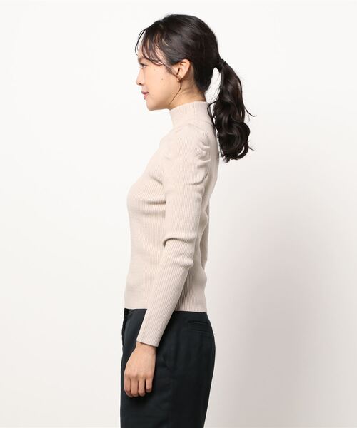 ADIRA（アディラ）の「ハイネックパフスリニット（ニット/セーター・レディース・ライム/ブルーグリーン/ライトベージュ/アイボリー・MEDIUM）」の10枚目の写真