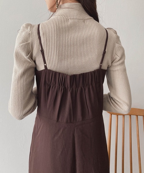 ADIRA（アディラ）の「ハイネックパフスリニット（ニット/セーター・レディース・ライム/ブルーグリーン/ライトベージュ/アイボリー・MEDIUM）」の13枚目の写真