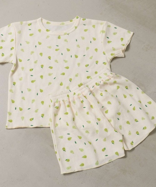 FRUIT OF THE LOOM 【KIDS】ルームウエアワッフル半袖上下セット