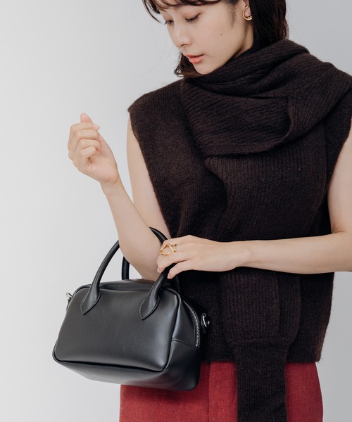 DEVICE+（デバイスプラス）の「DEVICE＋  フェイクレザー 2wayミニボストンバッグ（ボストンバッグ・レディース・ブラック・FREE）」の18枚目の写真