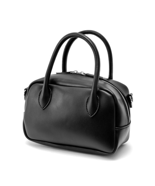 DEVICE+（デバイスプラス）の「DEVICE＋  フェイクレザー 2wayミニボストンバッグ（ボストンバッグ・レディース・ブラック・FREE）」の4枚目の写真