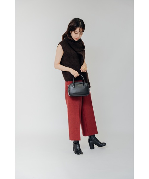 DEVICE+（デバイスプラス）の「DEVICE＋  フェイクレザー 2wayミニボストンバッグ（ボストンバッグ・レディース・ブラック・FREE）」の7枚目の写真