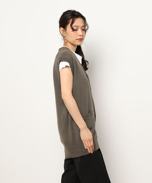 【匿名配送】IENA コットンカシミアロングベスト IENA（イエナ）の「コットンカシミアロングベスト（ベスト
