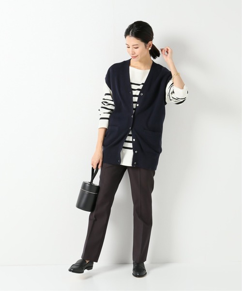 【匿名配送】IENA コットンカシミアロングベスト IENA（イエナ）の「コットンカシミアロングベスト（ベスト