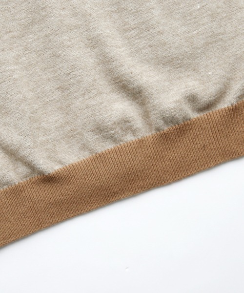 La-gemme（ラジェム）の「バイカラーニットカーディガン（カーディガン/ボレロ・レディース・ブラック/グレー/ベージュ/ブラウン/ブルーグリーン/ダークブラウン・フリー）」の16枚目の写真