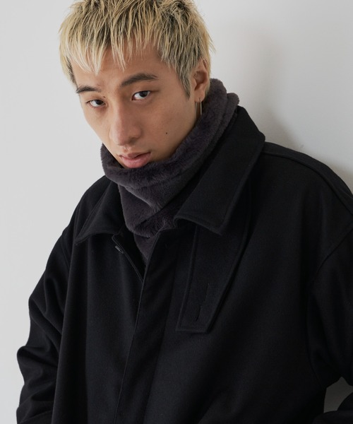 AIVER（アイバー）の「AIVER　ボリュームファーネックウォーマー（ネックウォーマー/スヌード・メンズ・ダークグレー/ベージュ/ブラック・FREE）」の21枚目の写真