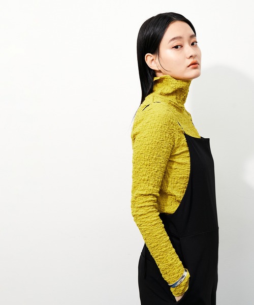ADAM ET ROPE'（アダムエロペ）の「【アウトレット店舗・WEB限定】ランダムシャーリングタートル（Tシャツ/カットソー・レディース・ミント/オフホワイト/ブラック・FREE）」の3枚目の写真
