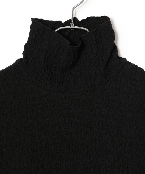 ADAM ET ROPE'（アダムエロペ）の「【アウトレット店舗・WEB限定】ランダムシャーリングタートル（Tシャツ/カットソー・レディース・ミント/オフホワイト/ブラック・FREE）」の12枚目の写真