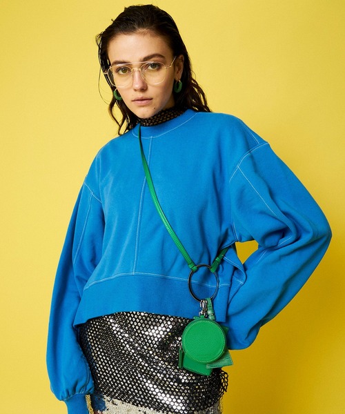 MAISON SPECIAL（メゾンスペシャル）の「ボリュームスリーブスウェットトップス【MAISON SPECIAL/メゾンスペシャル】（スウェット・レディース・ブラック/シルバー/ブルー/ピンク・FREE）」の3枚目の写真