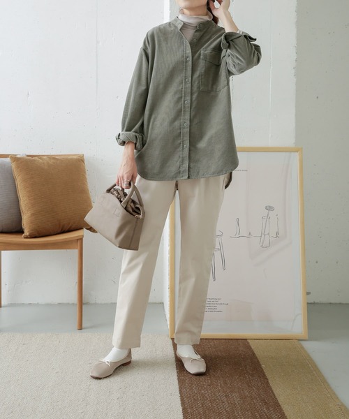 URBAN RESEARCH DOORS(アーバンリサーチドアーズ)の「コットンストレッチイージーパンツ(その他パンツ・レディース・チャコールグレー/ライトグレー/レッド・38/36)」の19枚目の写真
