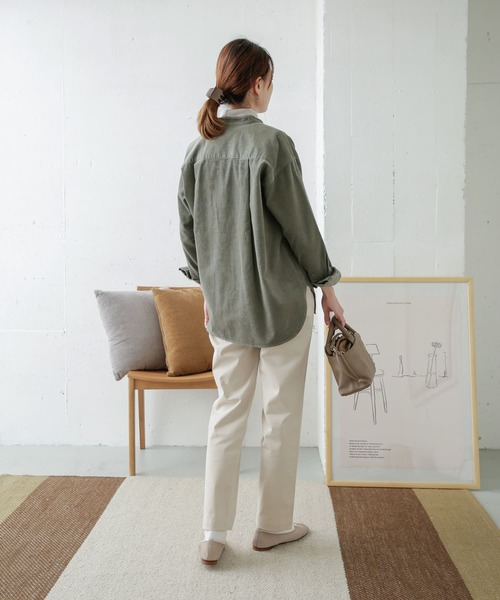URBAN RESEARCH DOORS(アーバンリサーチドアーズ)の「コットンストレッチイージーパンツ(その他パンツ・レディース・チャコールグレー/ライトグレー/レッド・38/36)」の20枚目の写真