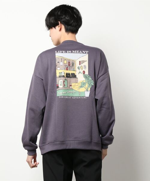 JUNRED（ジュンレッド）の「ライススタイルグラフィッククルーズスウェットプルオーバー（パーカー・メンズ・ラベンダー/キナリ/グリーン・LL/L/M）」の5枚目の写真