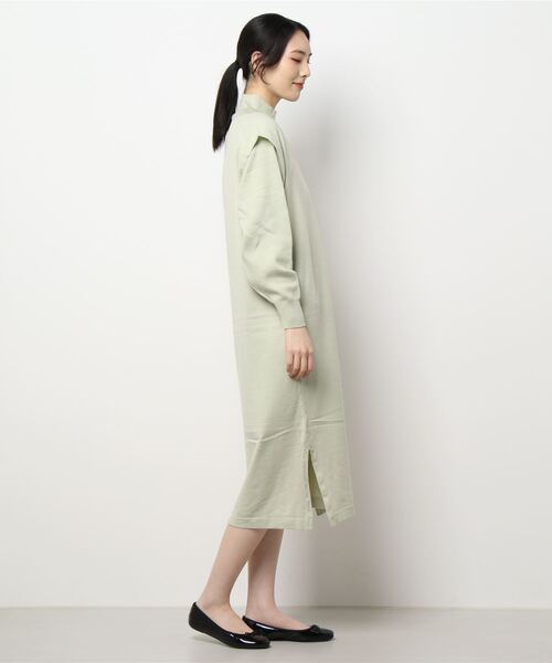 Te chichi（テチチ）の「ショートニット×ベストワンピースセット（ワンピース・レディース・ベージュ/ネイビー/ミント・ﾌﾘ-）」の5枚目の写真