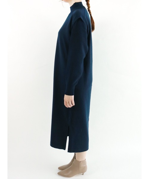 Te chichi（テチチ）の「ショートニット×ベストワンピースセット（ワンピース・レディース・ベージュ/ネイビー/ミント・ﾌﾘ-）」の7枚目の写真