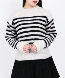 WC | ボーダーボリュームニット(ニット/セーター)
