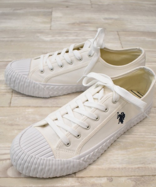U.S. POLO ASSN.(ユーエスポロアッスン)の「<U.S.POLO.ASSN./ユーエスポロアッスン>キャンバスシューズ(スニーカー・レディース・ホワイト/ブラック・27/25/25.5/24.5/22.5/26.5/26/23.5/23/24)」の7枚目の写真
