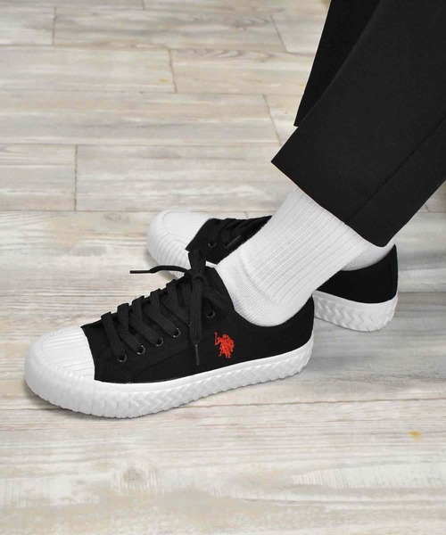 U.S. POLO ASSN.(ユーエスポロアッスン)の「<U.S.POLO.ASSN./ユーエスポロアッスン>キャンバスシューズ(スニーカー・レディース・ホワイト/ブラック・27/25/25.5/24.5/22.5/26.5/26/23.5/23/24)」の19枚目の写真