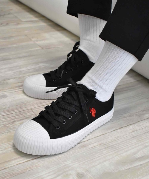 U.S. POLO ASSN.(ユーエスポロアッスン)の「<U.S.POLO.ASSN./ユーエスポロアッスン>キャンバスシューズ(スニーカー・レディース・ホワイト/ブラック・27/25/25.5/24.5/22.5/26.5/26/23.5/23/24)」の15枚目の写真