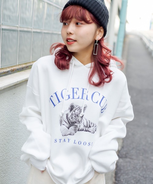 RASVOA(ラスボア)の「TIGERパーカー(パーカー・レディース・ブラック/オフホワイト・FREE)」の18枚目の写真