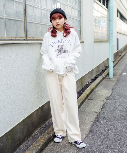 RASVOA(ラスボア)の「TIGERパーカー(パーカー・レディース・ブラック/オフホワイト・FREE)」の19枚目の写真