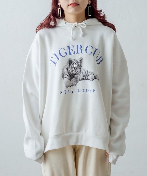 RASVOA(ラスボア)の「TIGERパーカー(パーカー・レディース・ブラック/オフホワイト・FREE)」の14枚目の写真