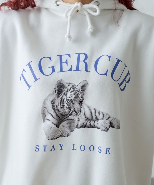 RASVOA(ラスボア)の「TIGERパーカー(パーカー・レディース・ブラック/オフホワイト・FREE)」の11枚目の写真