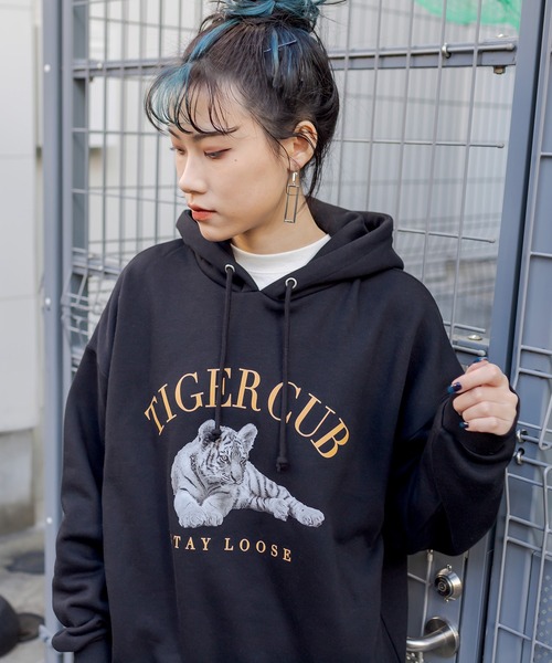 RASVOA(ラスボア)の「TIGERパーカー(パーカー・レディース・ブラック/オフホワイト・FREE)」の16枚目の写真