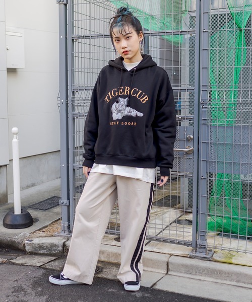 RASVOA(ラスボア)の「TIGERパーカー(パーカー・レディース・ブラック/オフホワイト・FREE)」の10枚目の写真